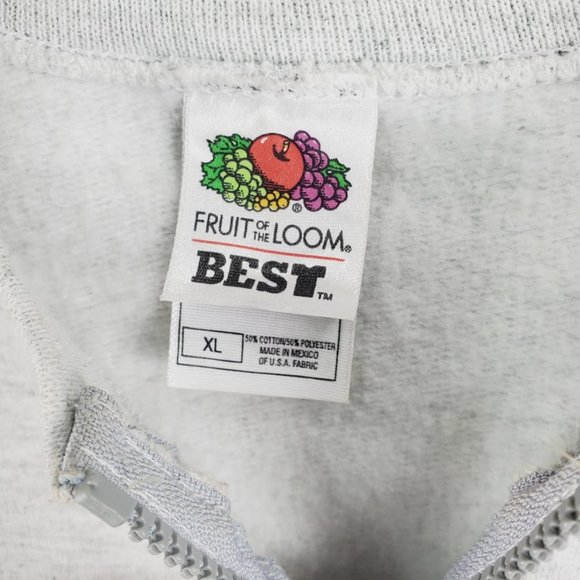 Fall Autumn Leaves Applique Full Zip Sweatshirt XL Handmade - Picture 4 of 6